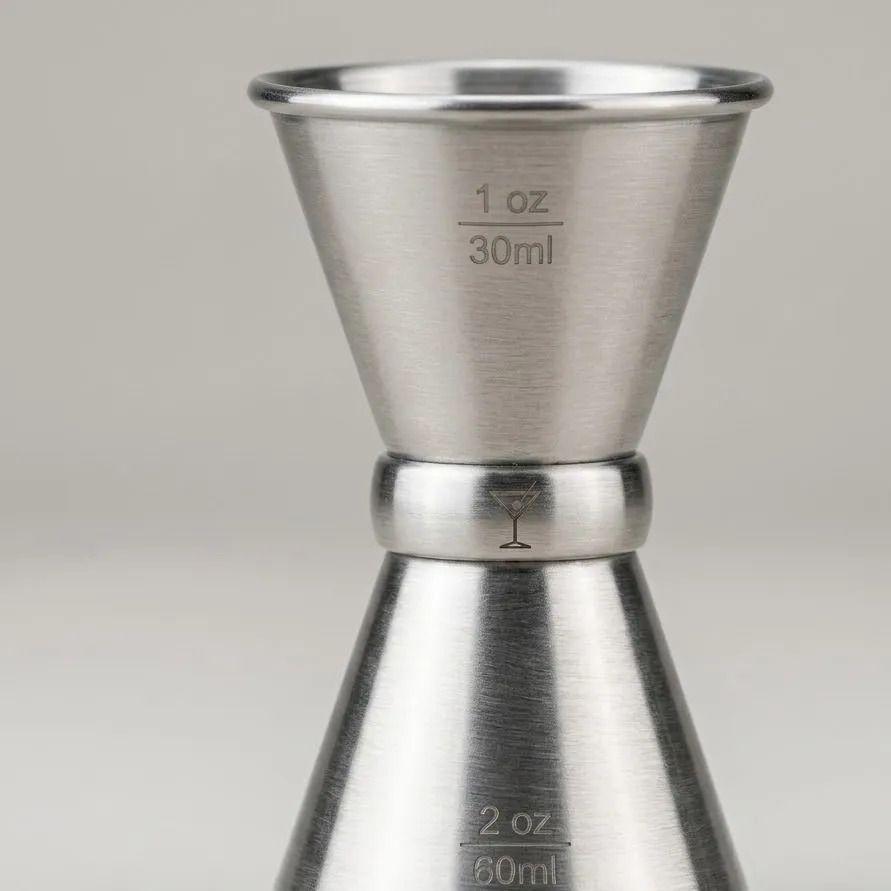 Jigger Medidor Licor Trago Bar 30 - 60ml/1 - 2oz Coctail Gris-3