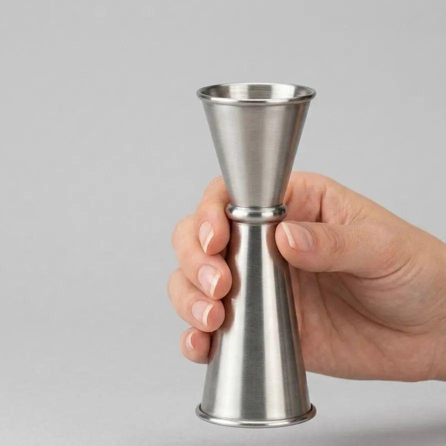Jigger Medidor Licor Trago Bar 30 - 60ml/1 - 2oz Coctail Gris-5