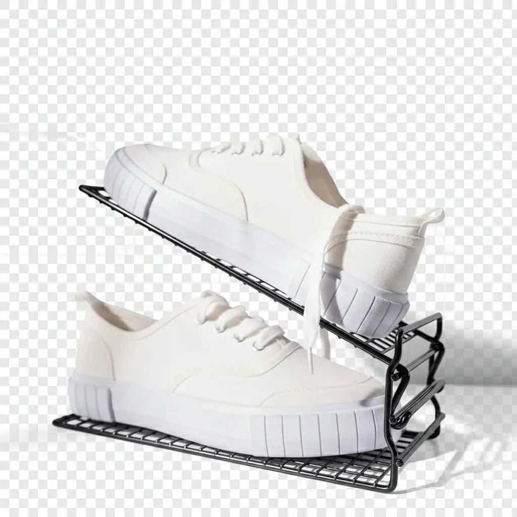 Organizador De Zapatos Pack X3 Vintage Metálico 3 Niveles Negro-2