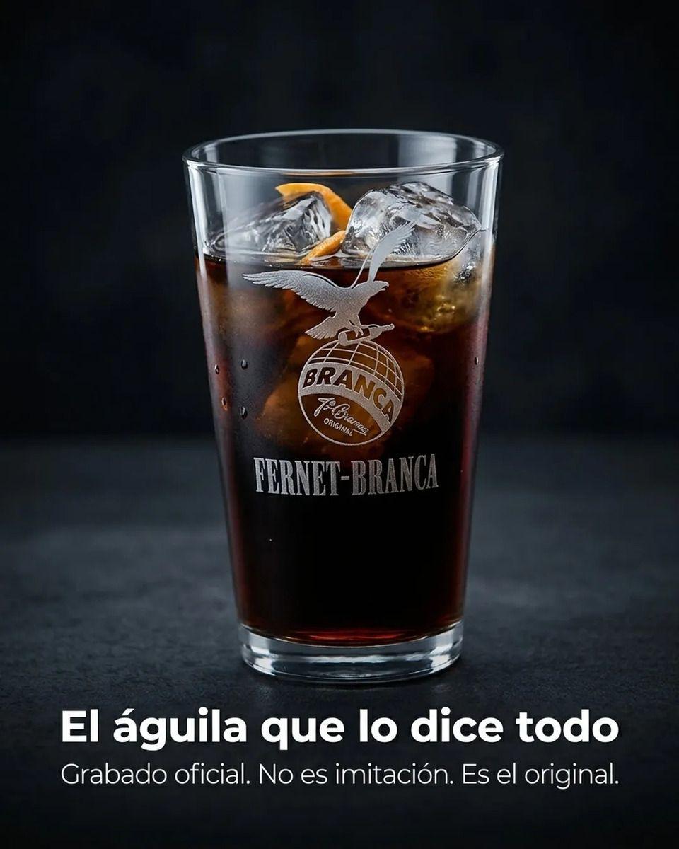 Vaso Fernet Pack X4 Branca 490ml Asado Parrilla Botella Transparente-5