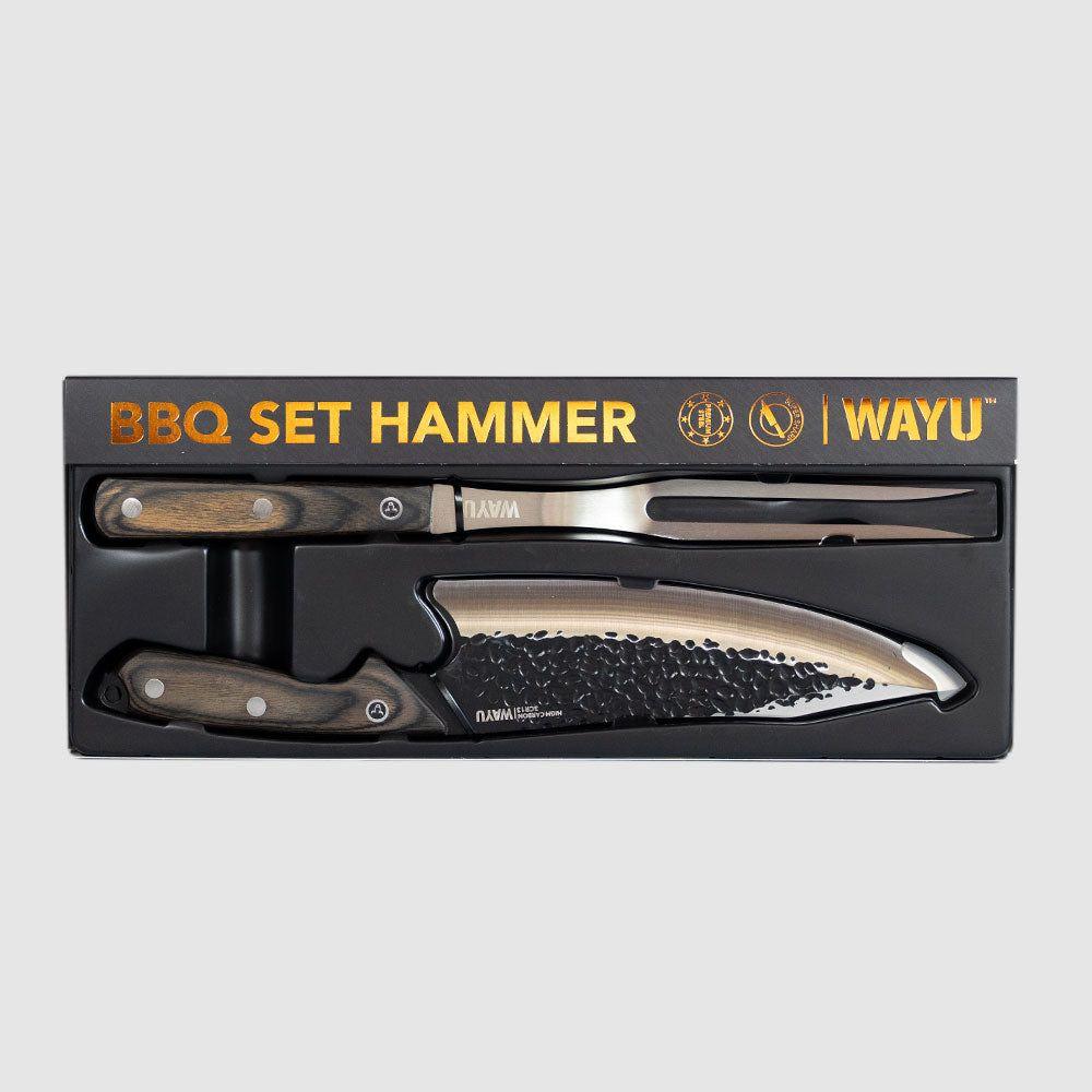 Set Parrillero Wayu Hammer Cuchillo Pincho-4