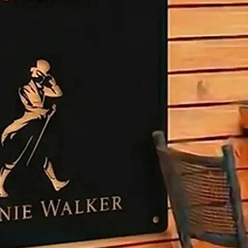 Letrero Quincho Metalico 20x30 Whisky Cerveza Pisco Tragos Johnnie Walker-5