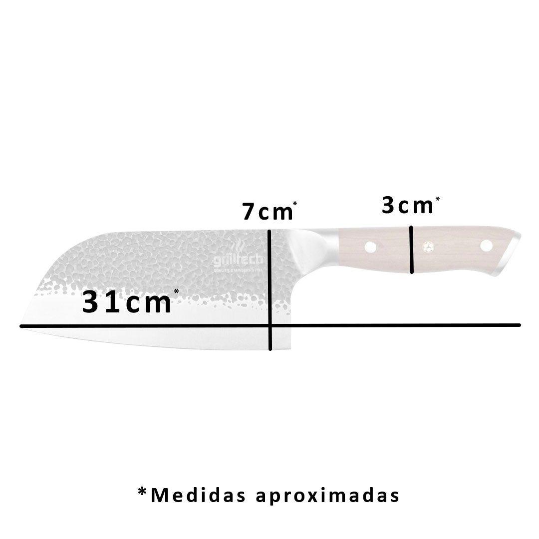 Cuchillo Machete Grilltech Amartillado 35cm Marrón-2