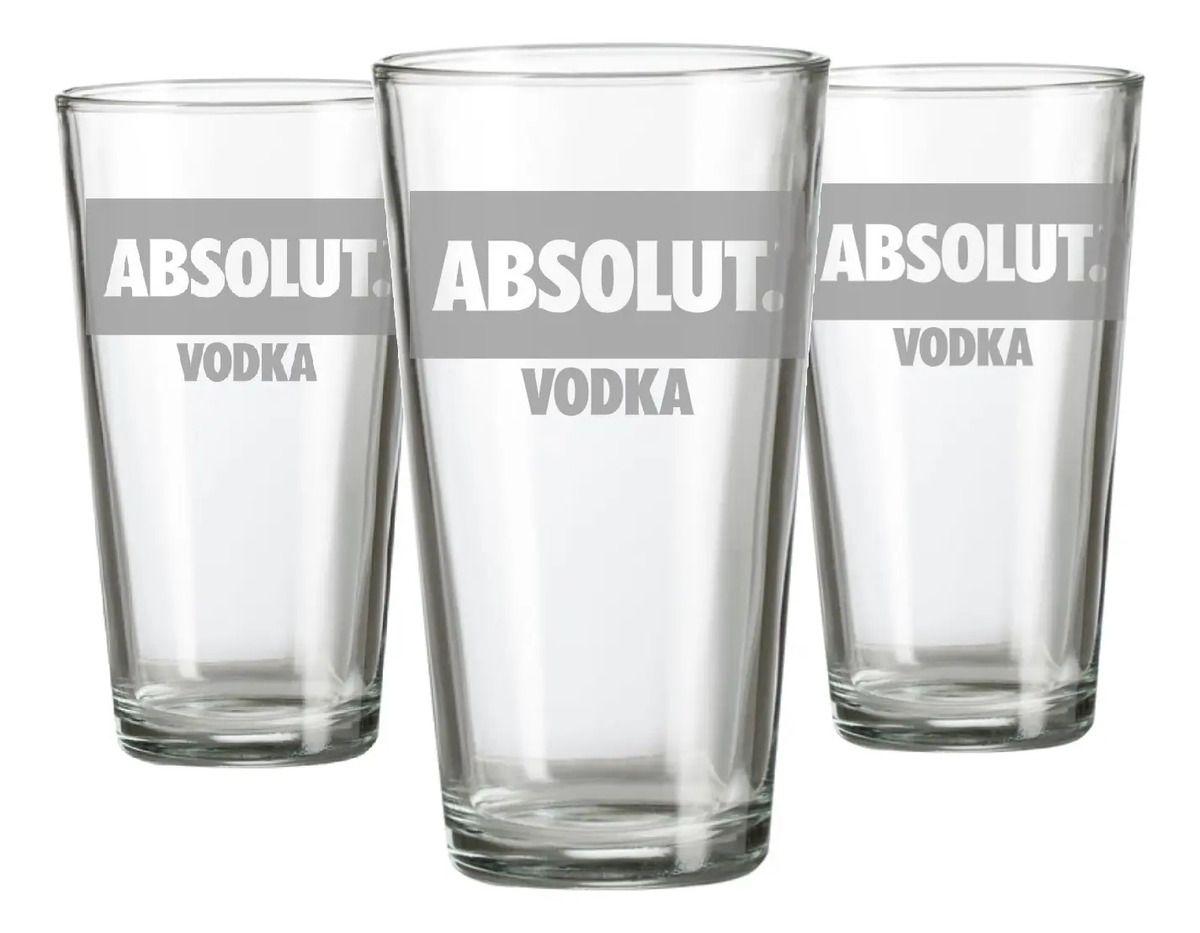 Vasos Vodka Absolut 490ml Pack X6 Aperitivo Carrete Grabado-1