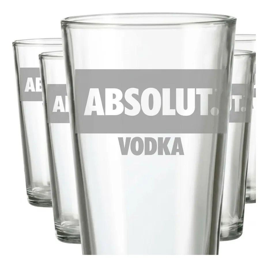 Vasos Vodka Absolut 490ml Pack X6 Aperitivo Carrete Grabado-3