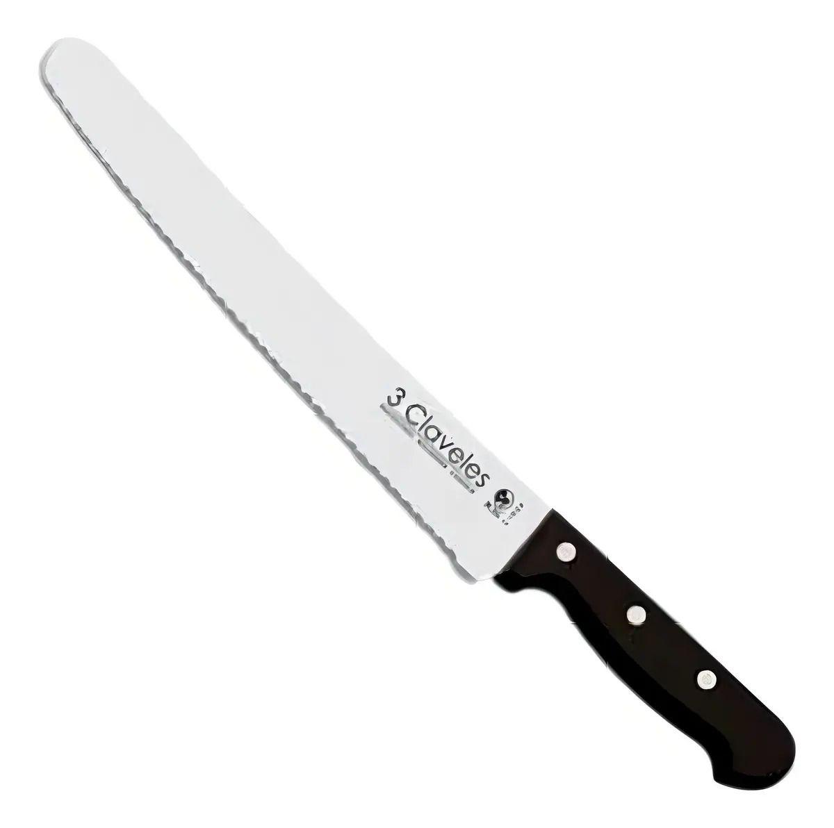 Cuchillo Panero 25cm Acero Inoxidable 3 Claveles Modelo 943-0