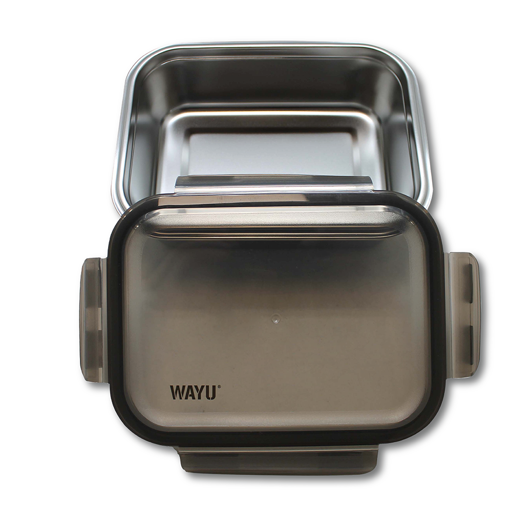 Hermetico Acero Microsafe 650 Ml Wayu Color Plateado-1