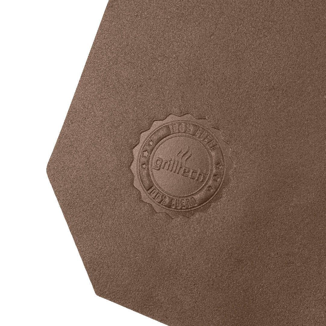 Delantal Pechera Parrilla Cuero Master Brown Color Marrón Diseño De La Tela Liso-4
