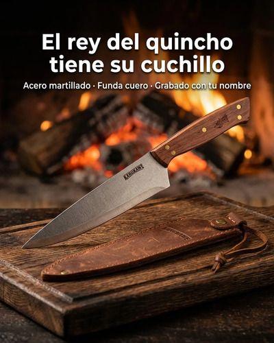 Cuchillo Parrillero Kangkawe + Funda Cuero Marrón-7