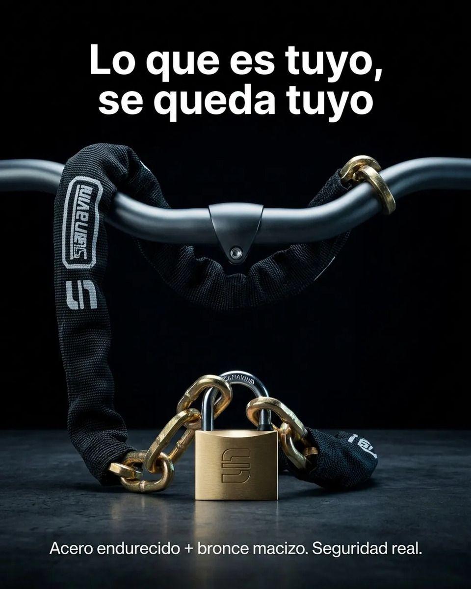 Cadena Seguridad Scanavini Anti Napoleón 40cm + Candado-6
