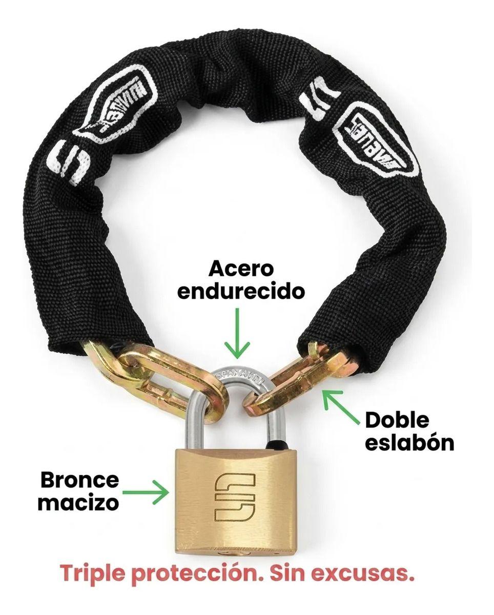 Cadena Seguridad Scanavini Anti Napoleón 40cm + Candado-7