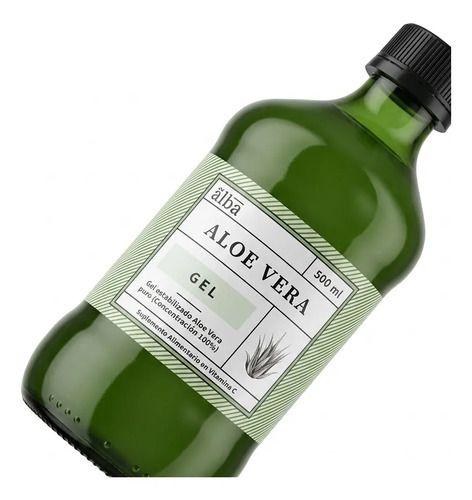 Aloe Vera Gel Puro 500ml Premium Apicola Del Alba Salud Sin Sabor-4