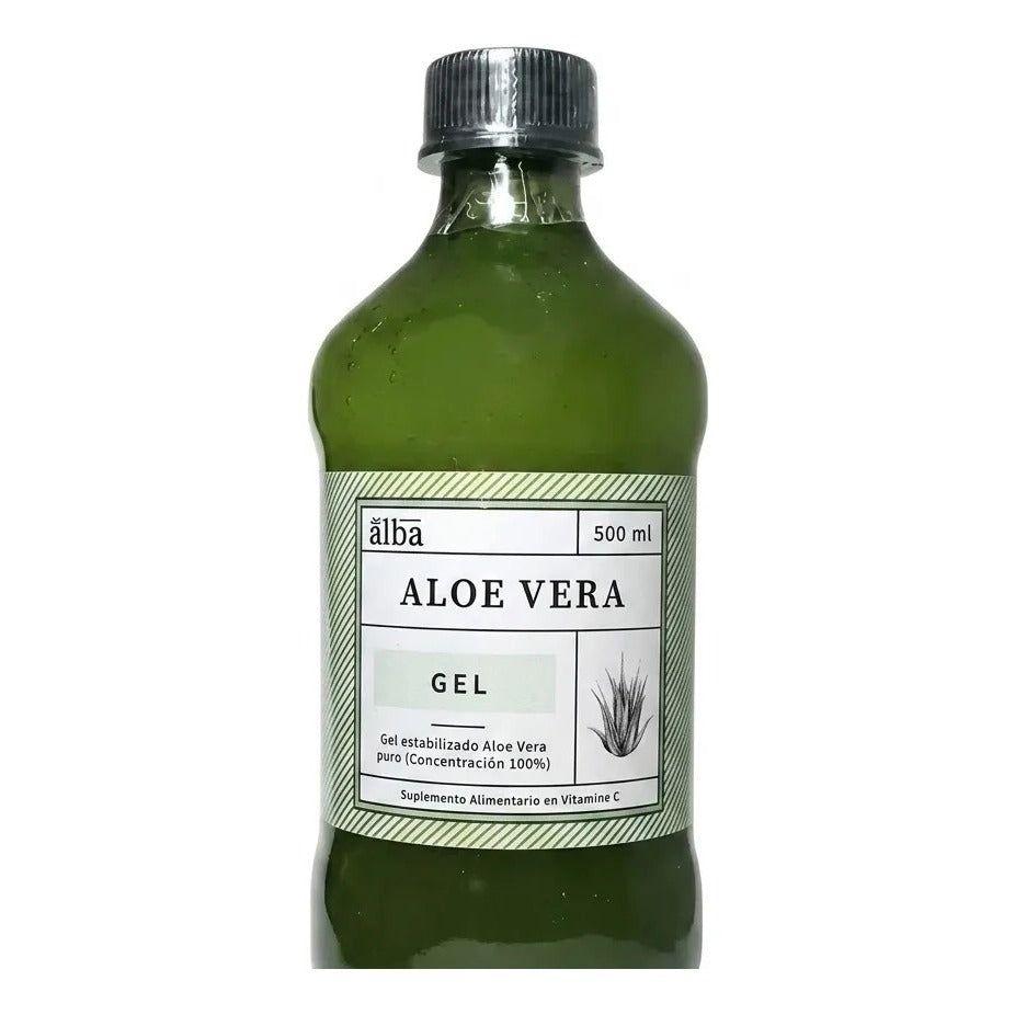 Aloe Vera Gel Puro 500ml Premium Apicola Del Alba Salud Sin Sabor-1