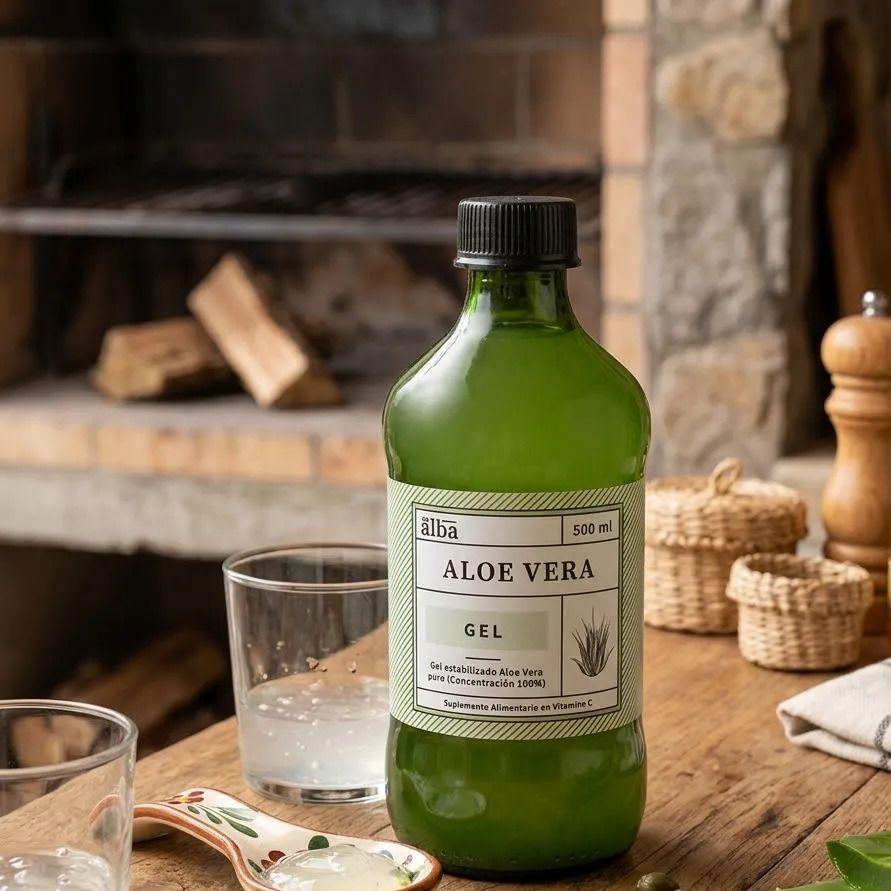 Aloe Vera Gel Puro 500ml Premium Apicola Del Alba Salud Sin Sabor-2