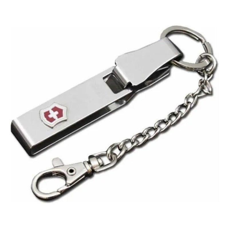Llavero Victorinox Con Cadena 4.1859 Color Plateado-3