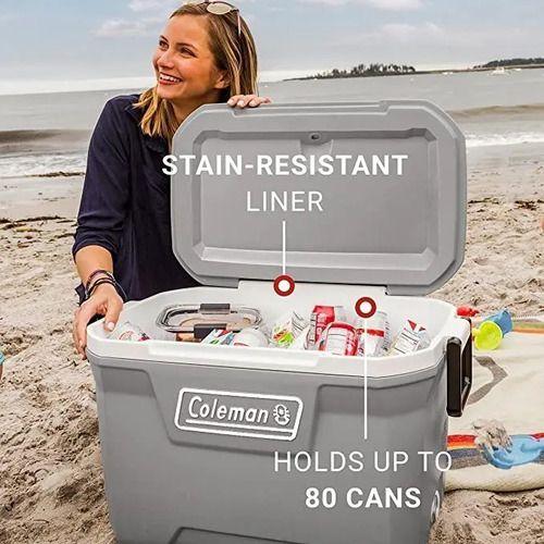 Conservadora Coleman Chest 316 52qt Usa Playa Camping Color Rock Gray-3