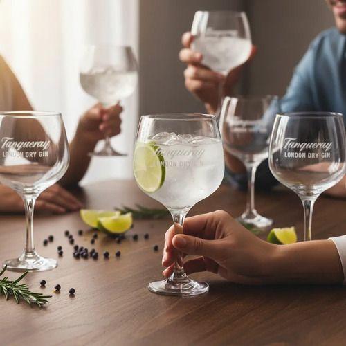 Copas De Gin Tanqueray Pack X4 - 650ml Grabado Láser Vidrio-4