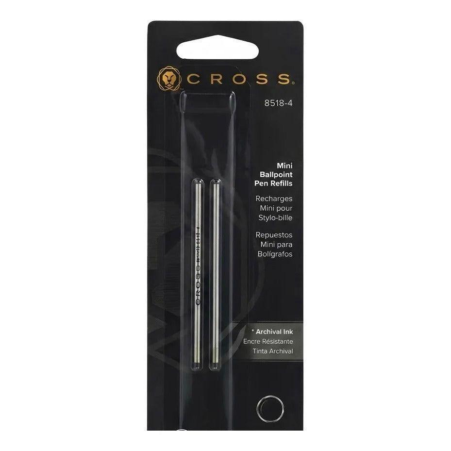 Pack Repuestos Mini Bolígrafo Cross Negro Mediano Gris Negro-1