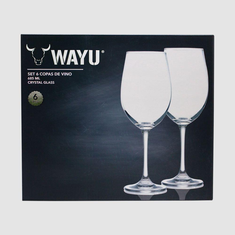 Set Copa De Vino Cristal Wayu Color Transparente Transperante-2