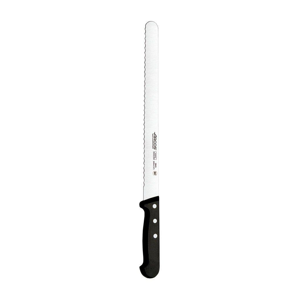 Cuchillo Panero Arcos Universal Acero Inoxidable 30cm Mango Plástico Negro-0