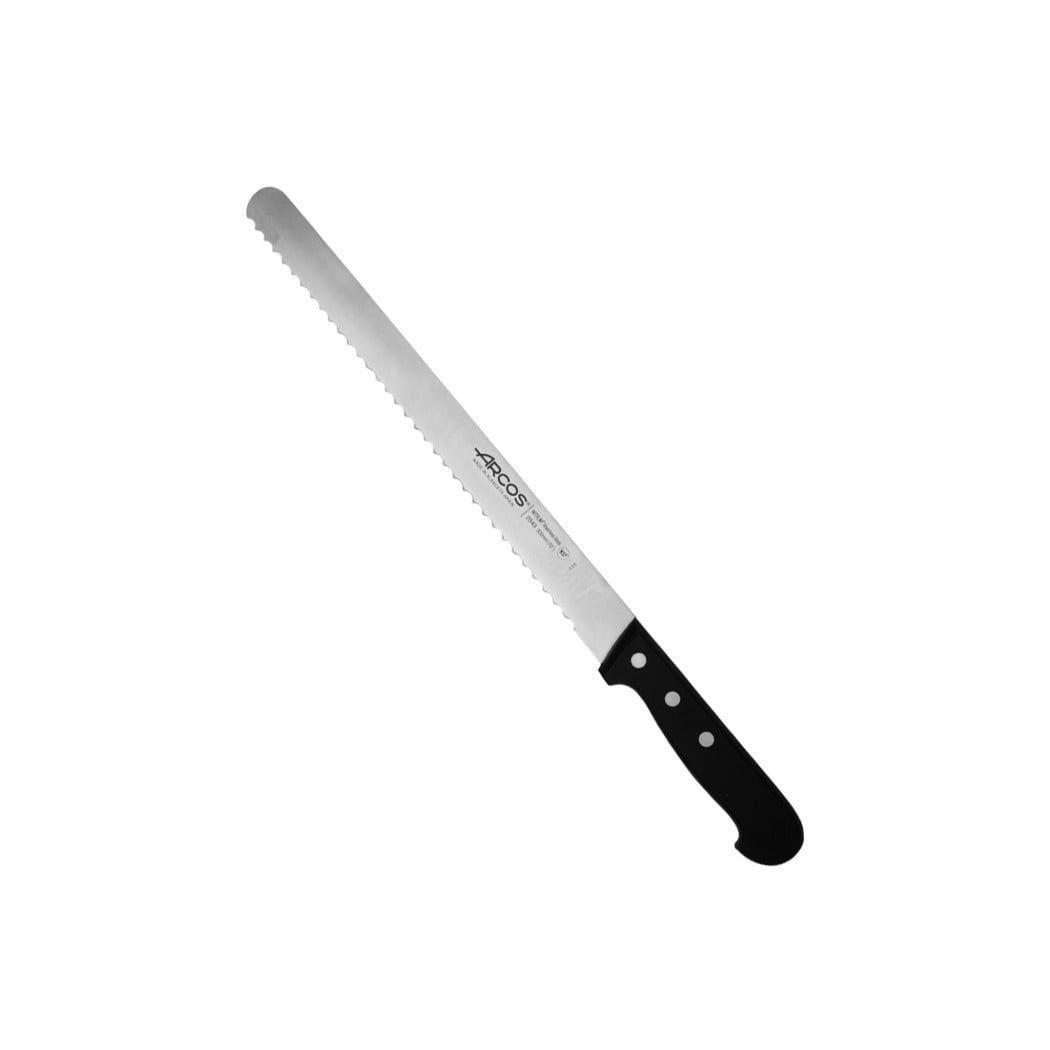 Cuchillo Panero Arcos Universal Acero Inoxidable 30cm Mango Plástico Negro-1