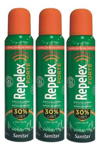 Pack X3 Repelente Repelex Mosquitos Zancudos Dengue-0