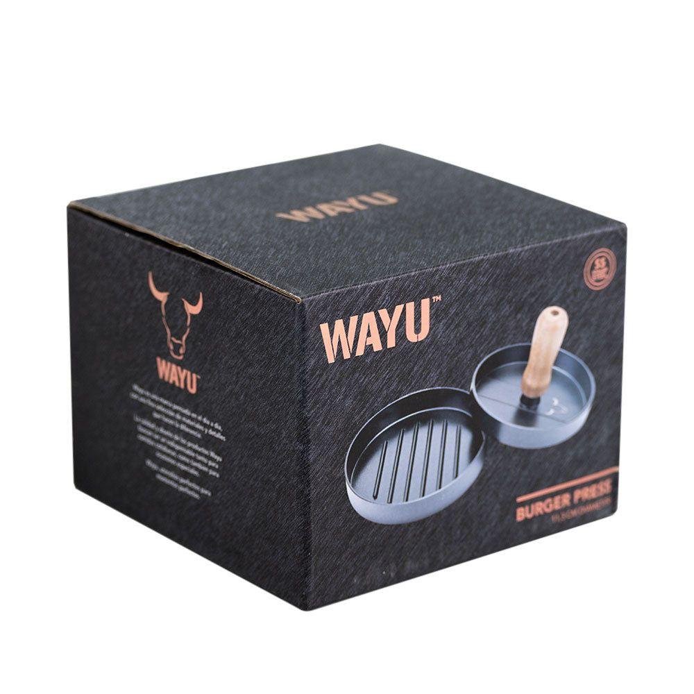 Prensa Para Hamburguesas Wayu Bbq Asado Cocina Parrilla Color Plateado-3