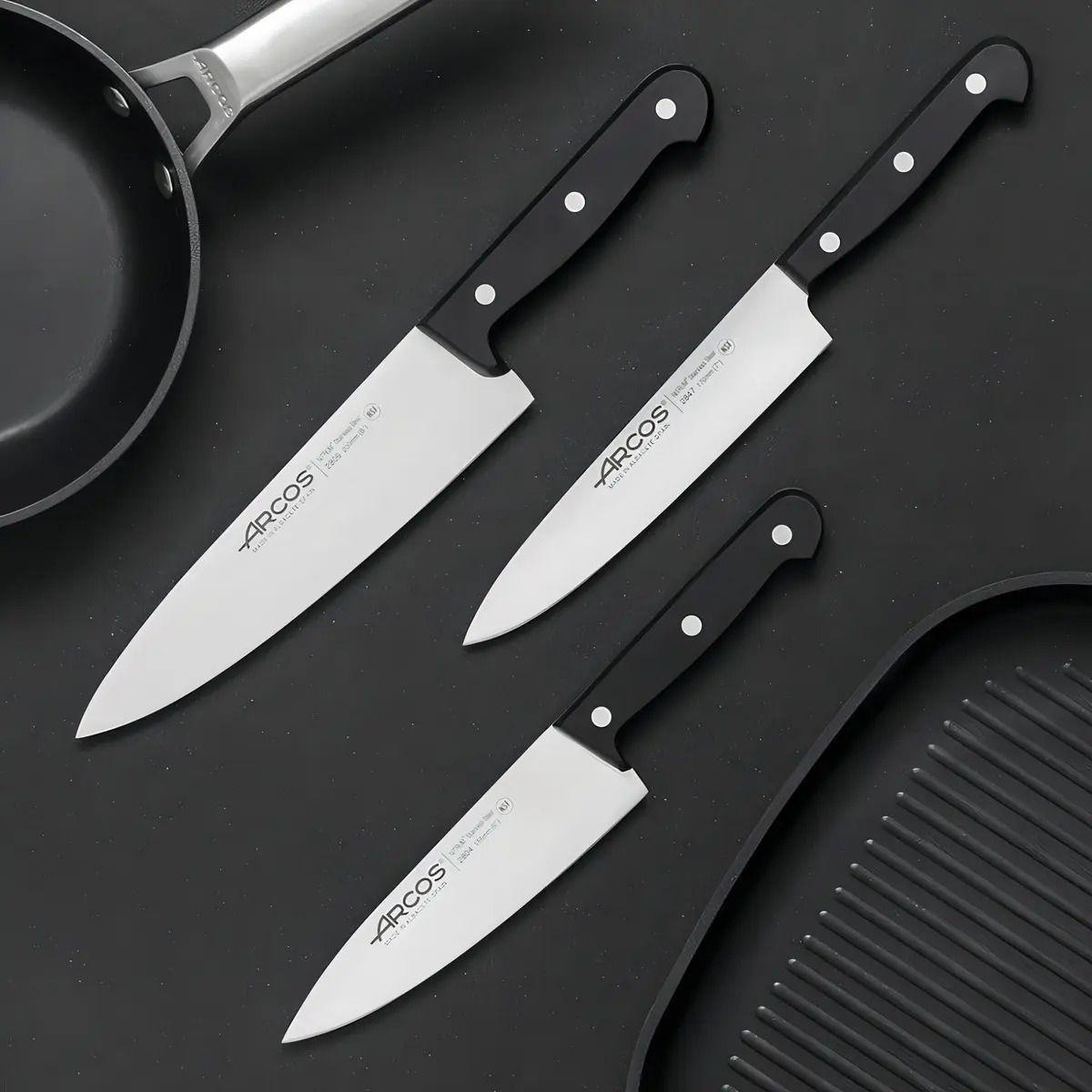 Cuchillo Cocina Universal Arcos Acero Inoxidable 30cm Antibacterial Imagen-2