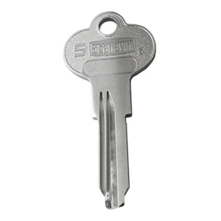 Llave Multipunto Scanavini Sin Cifrar Seguridad Cerrojos Plateado-0