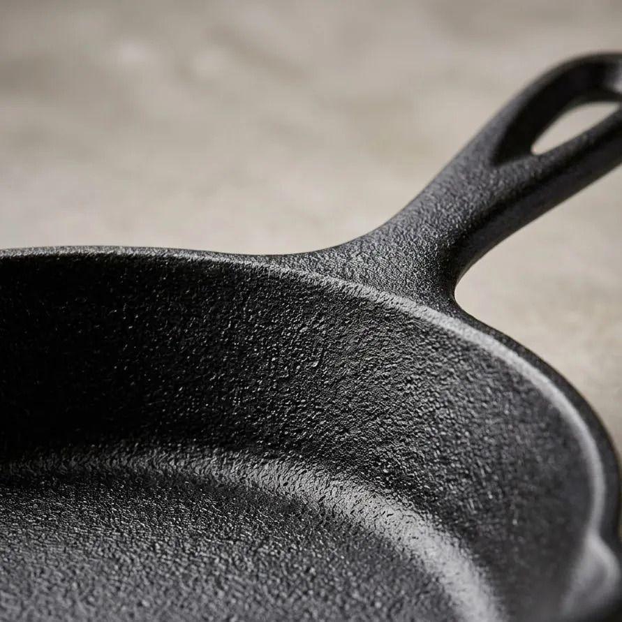 Sarten Hierro Fundido 26cm Cocina Asado Parrilla Bbq Negro-4