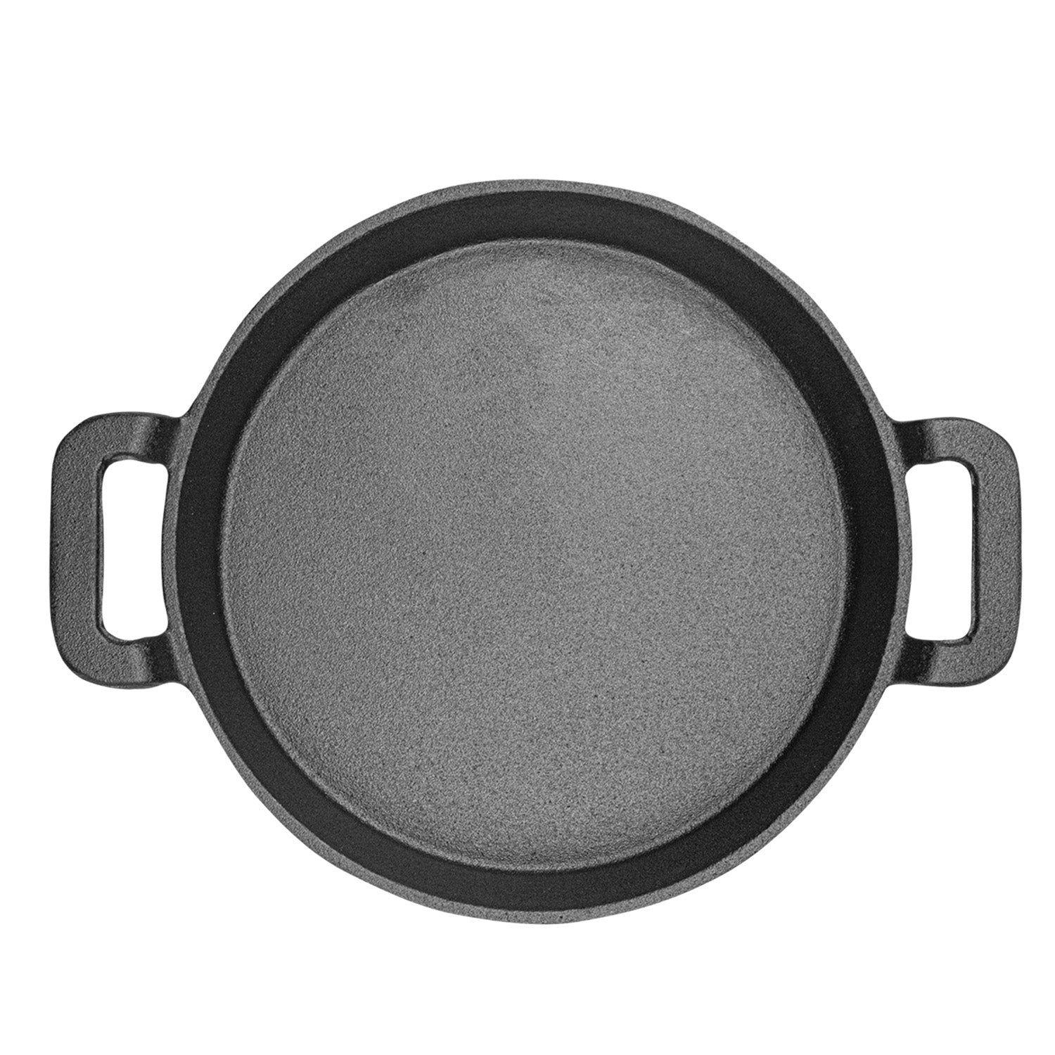 Sartén Con Asas Hierro Fundido 30cm Premium Cocina Grilltech Negro-1