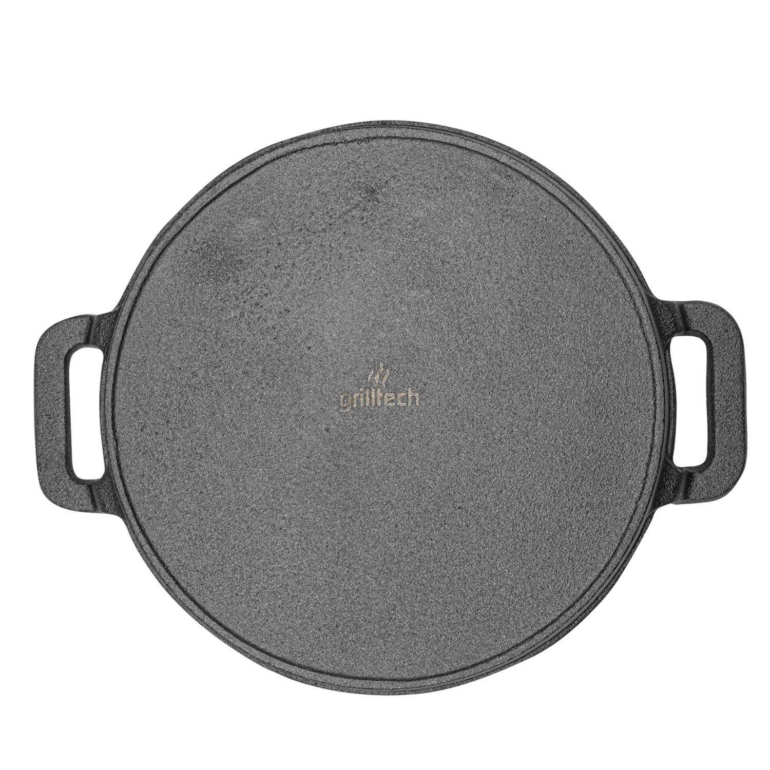 Sartén Con Asas Hierro Fundido 30cm Premium Cocina Grilltech Negro-2