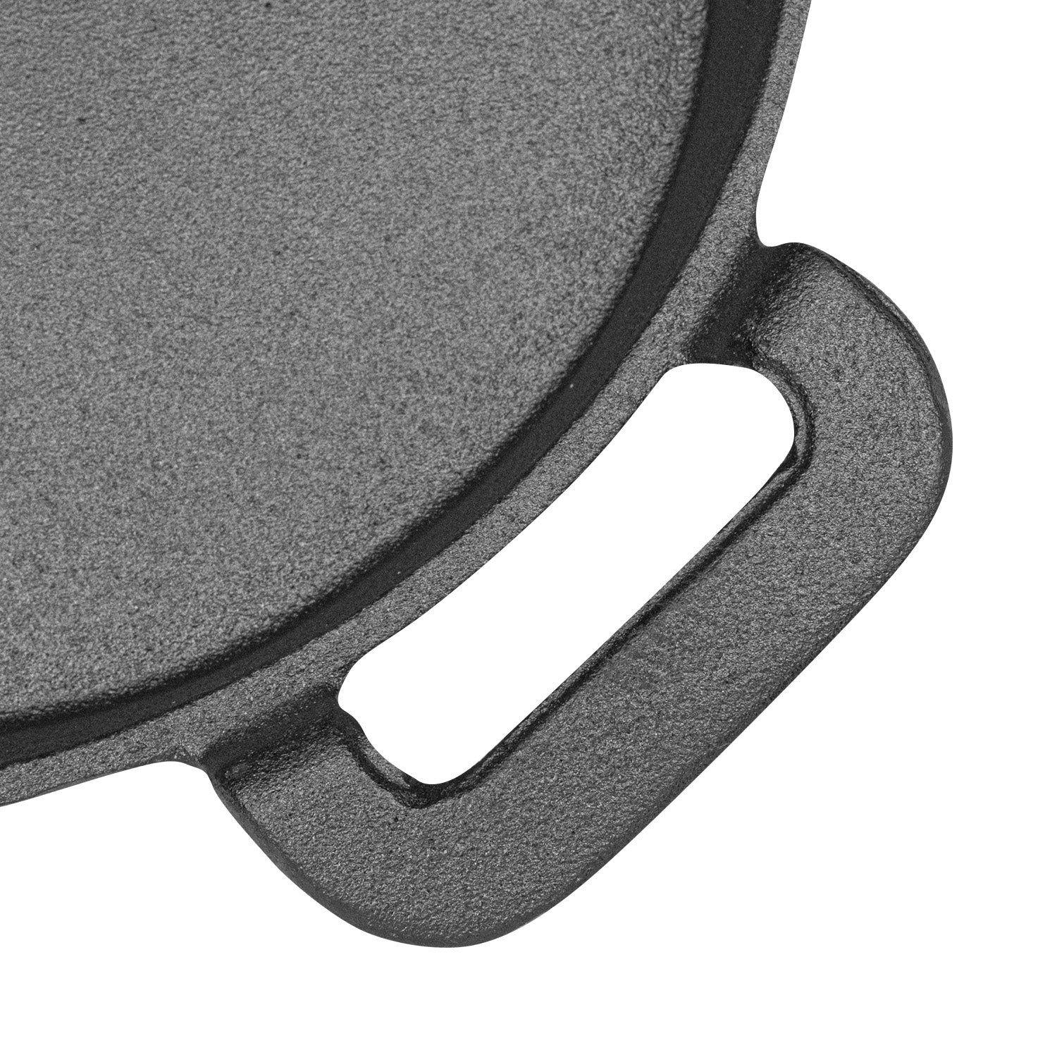 Sartén Con Asas Hierro Fundido 30cm Premium Cocina Grilltech Negro-5