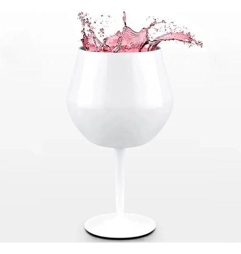 Copa Doble Pared 400ml Taca Brazil Viral Desmontable Coctel Blanco-2