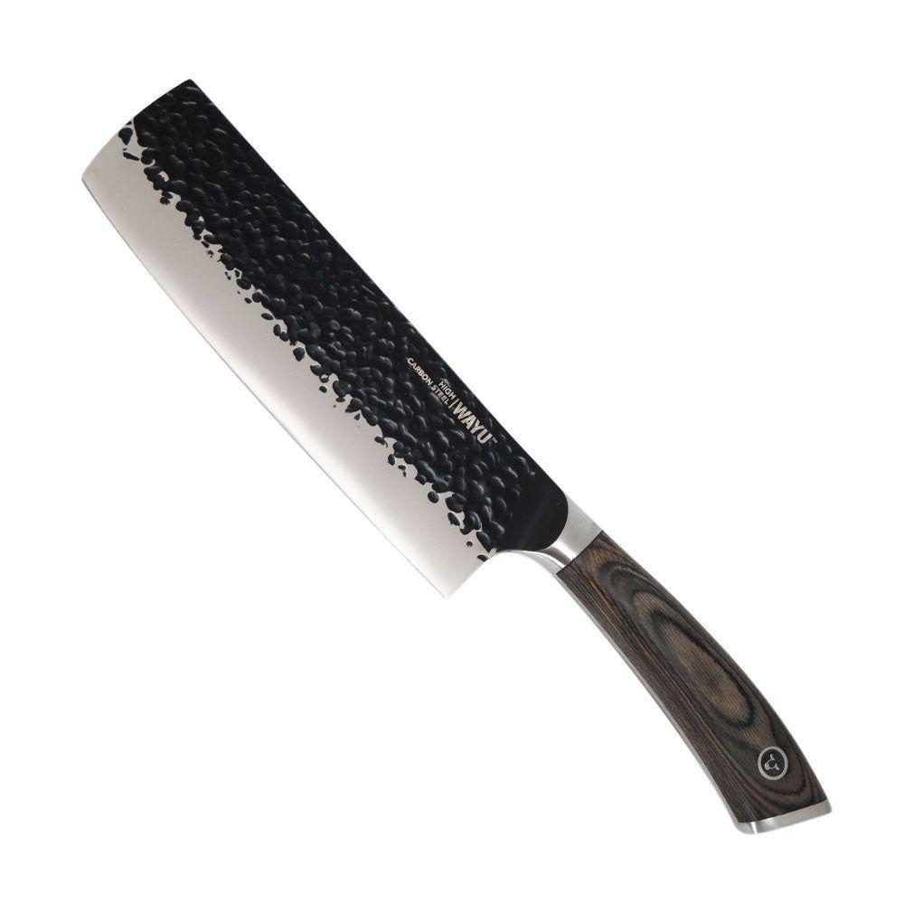 Cuchillo Wayu Hammer Blade Knife Martillado Acero Inoxidable Color Negro-0