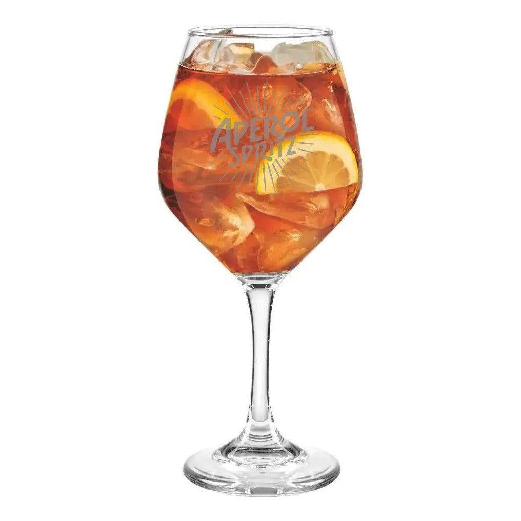 Copa Aperol Pack X6 Unidades Grabada 510ml Vidrio-2
