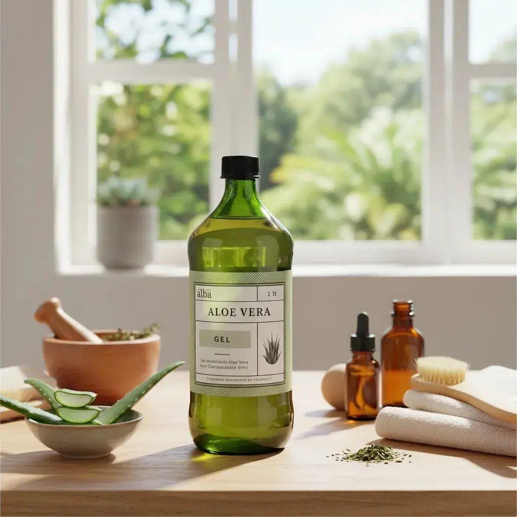 Aloe Vera Gel 1 Litro Sin Sabor Apícola Del Alba Sin Sabor-1