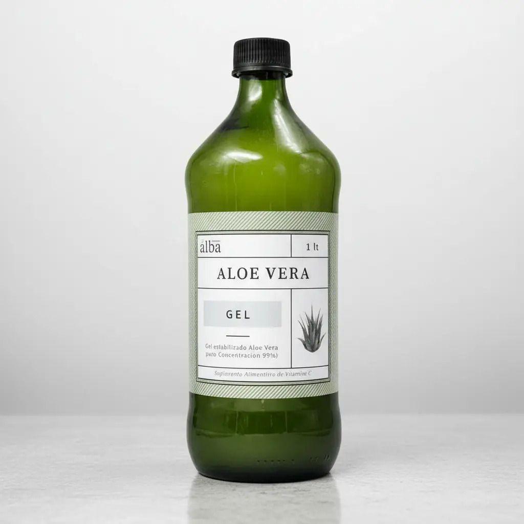 Aloe Vera Gel 1 Litro Sin Sabor Apícola Del Alba Sin Sabor-4