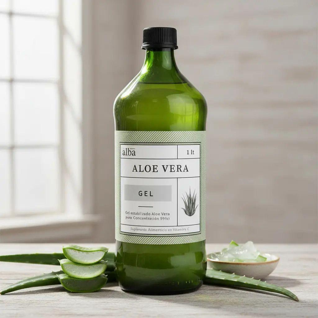 Aloe Vera Gel 1 Litro Sin Sabor Apícola Del Alba Sin Sabor-5