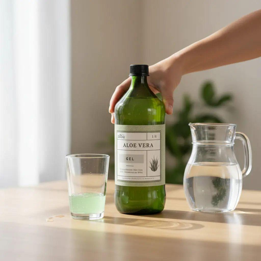Aloe Vera Gel 1 Litro Sin Sabor Apícola Del Alba Sin Sabor-6
