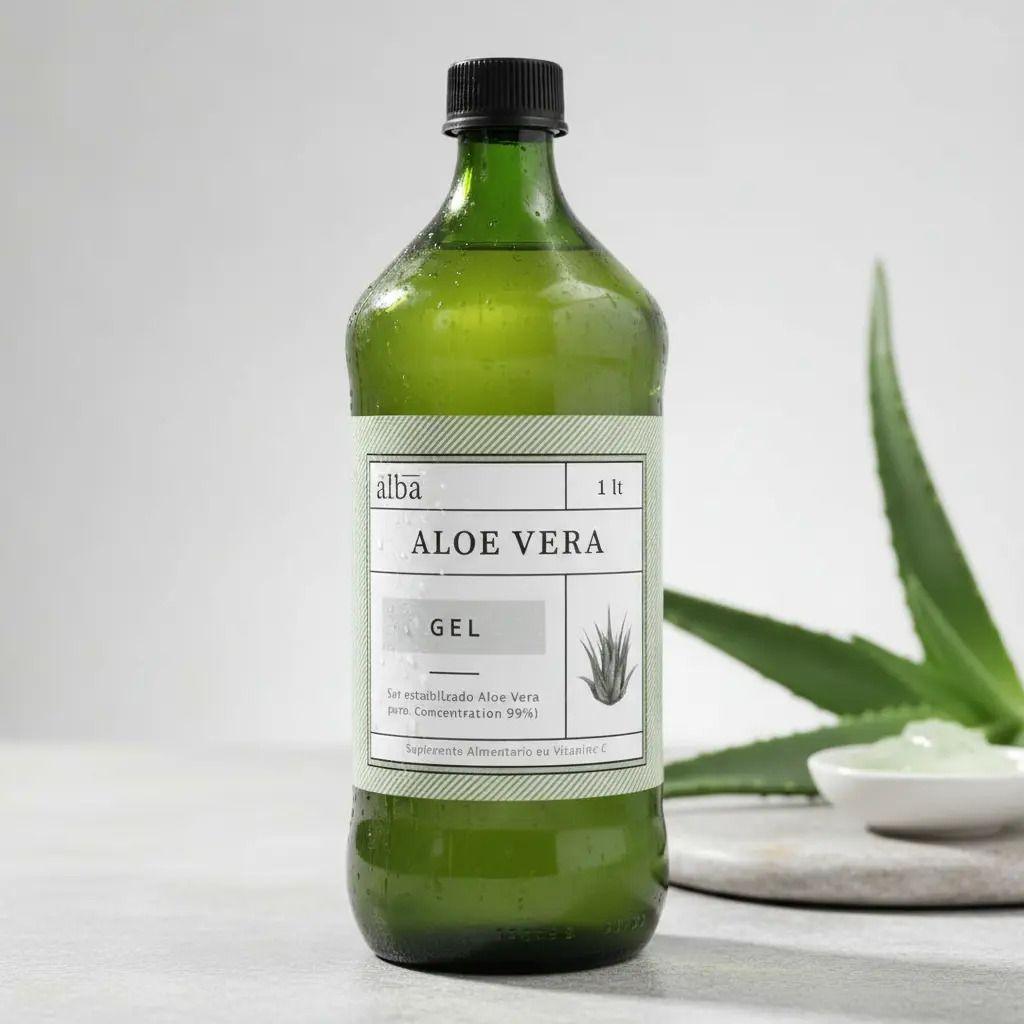 Aloe Vera Gel 1 Litro Sin Sabor Apícola Del Alba Sin Sabor-7