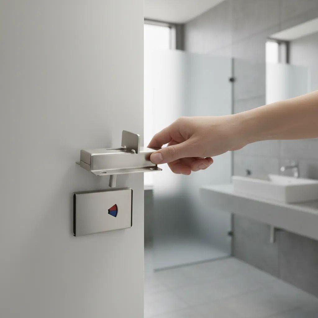 Picaporte De Sobreponer Con Indicador Scanavini Baño Puertas-3