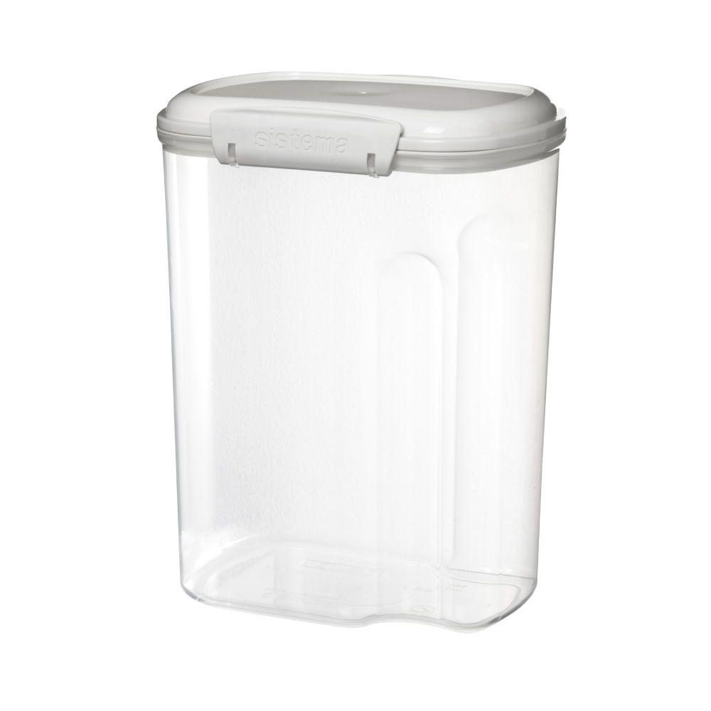 Recipiente Repostería Sistema Plástico 3.25l Hermético Rectangular Blanco-3