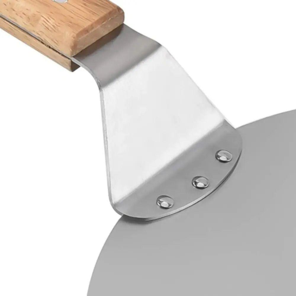 Pala Pizza Redonda 30cm Mango Madera Cocina Horno Pastelería Gris-2
