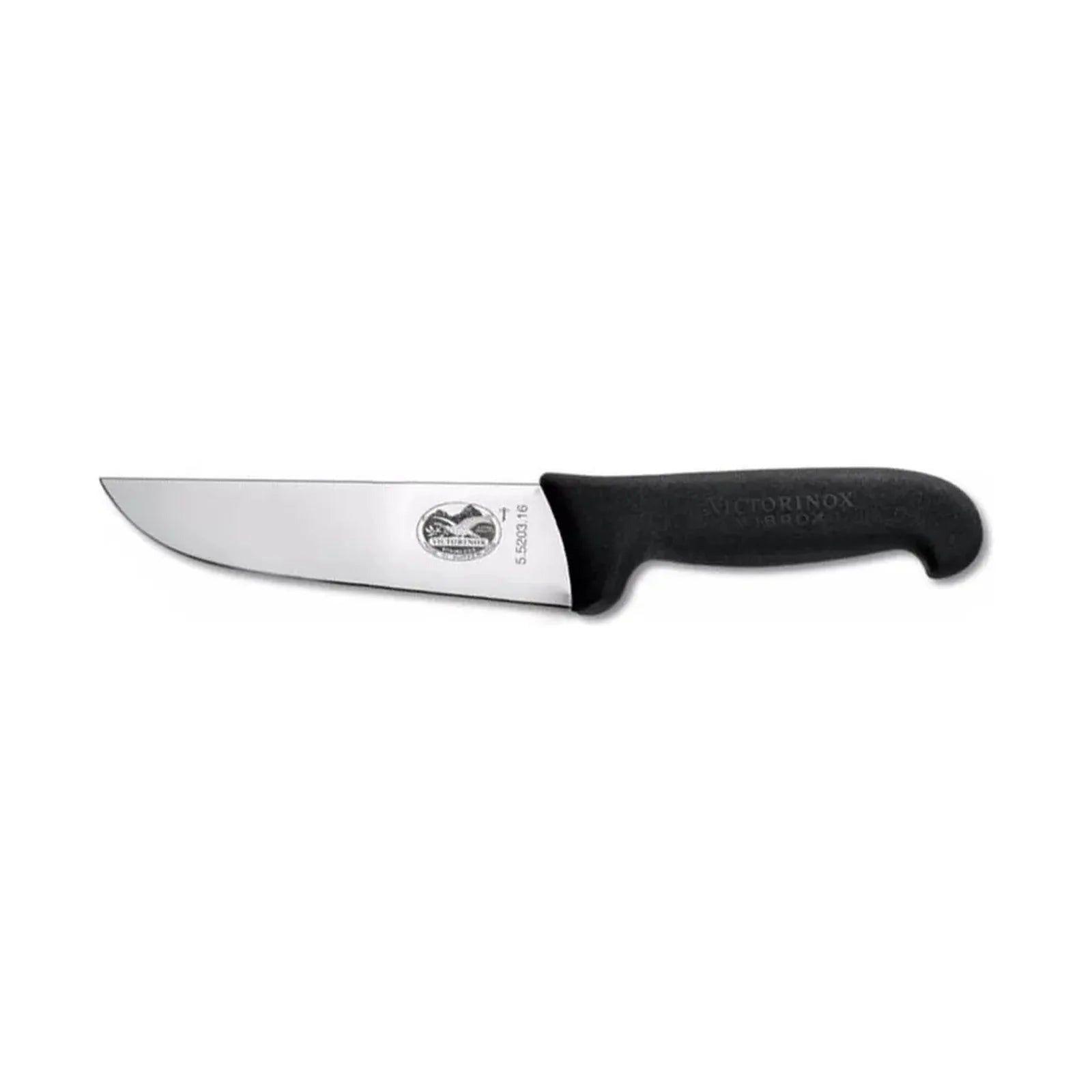 Cuchillo Carnicero Recto Victorinox Hoja De 16cm 5.5203.16 Color Negro-0