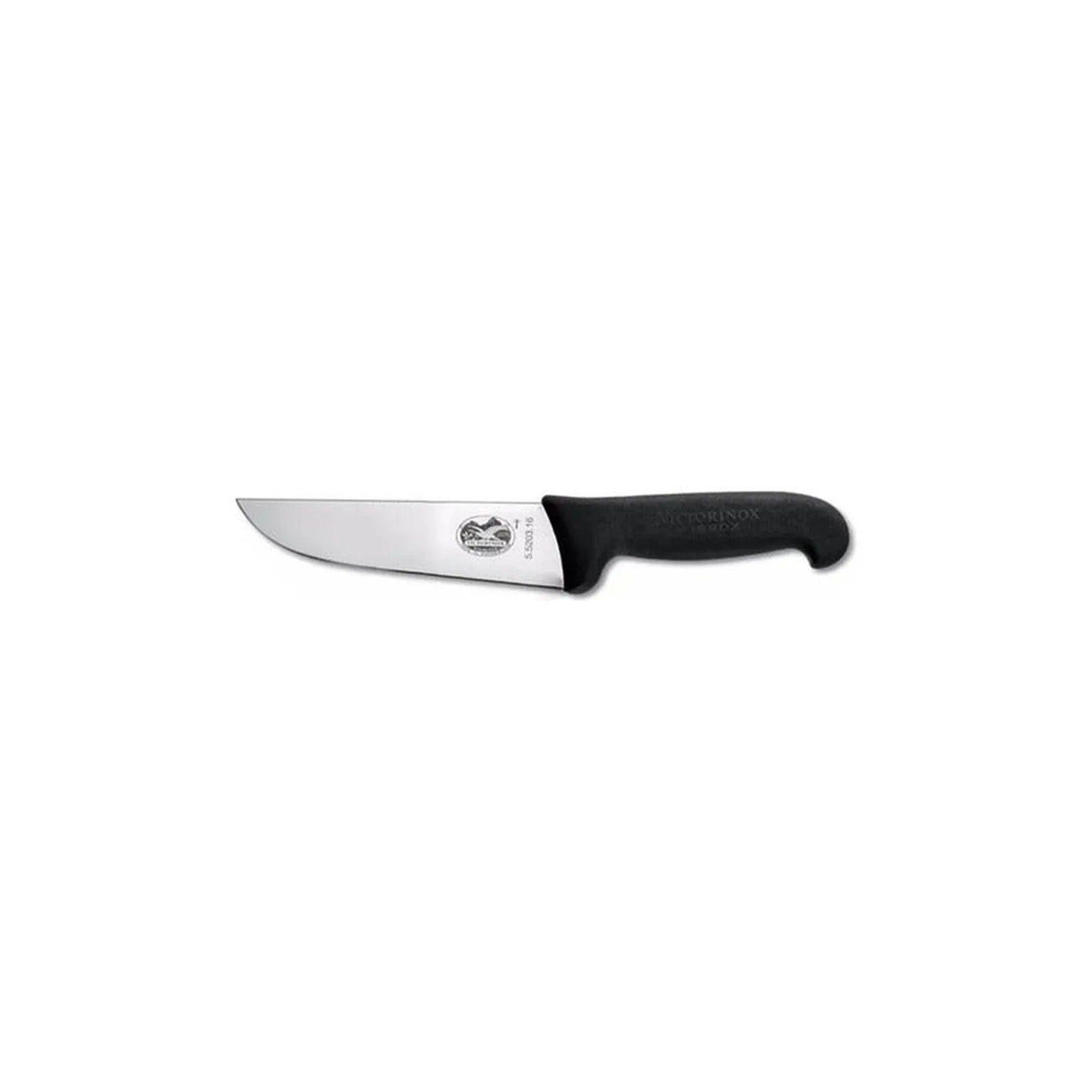 Cuchillo Carnicero Recto Victorinox Hoja De 16cm 5.5203.16 Color Negro-1