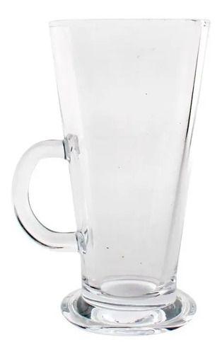 Set 4 Tazas De Café Vidrio Acapulco X L Capuccino Té 280ml Color Transparente-1