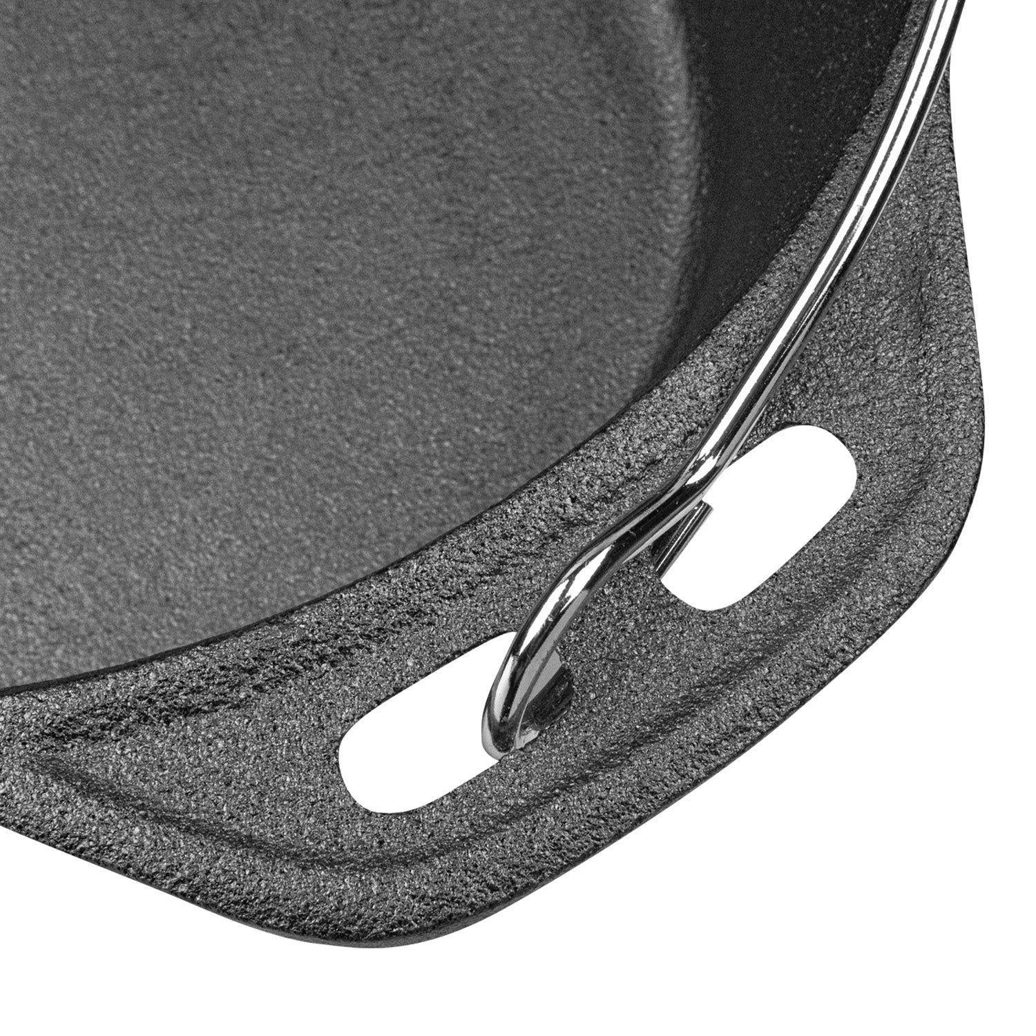 Olla Holandesa De Hierro Fundido 25cm Con Tapa Grilltech 4l Negra Negro-3
