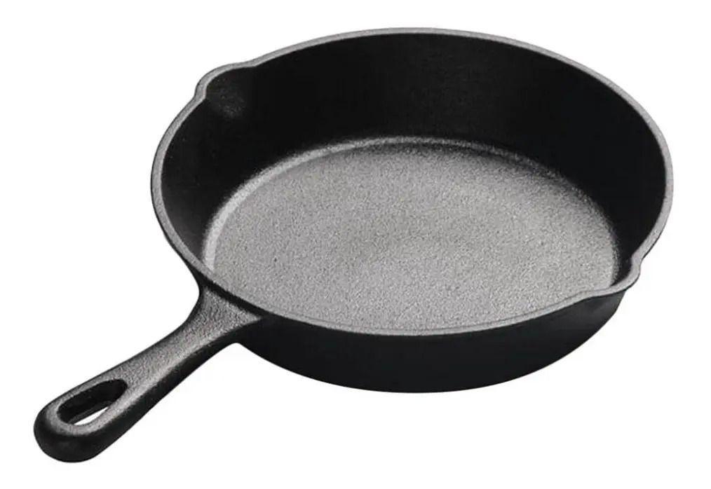 Sarten Redondo Hierro Fundido 16cm Provoleta Parrilla Cocina Negro-1