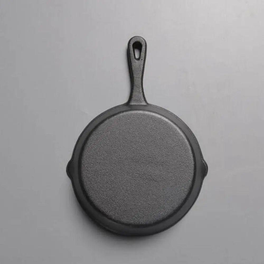 Sarten Redondo Hierro Fundido 16cm Provoleta Parrilla Cocina Negro-3